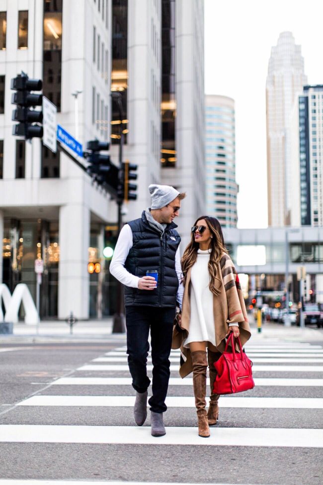 mia mia mine with husband shopping downtown
