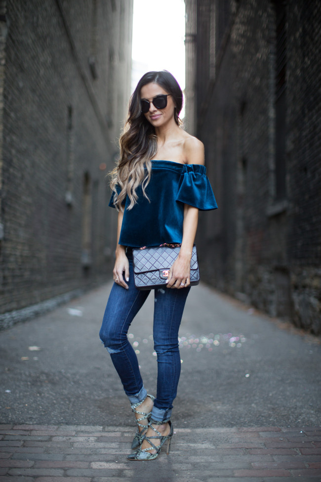Velvet Off The Shoulder Top Mia Mia Mine