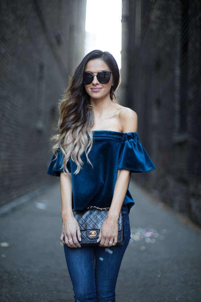 Mia Mia Mine velvet top