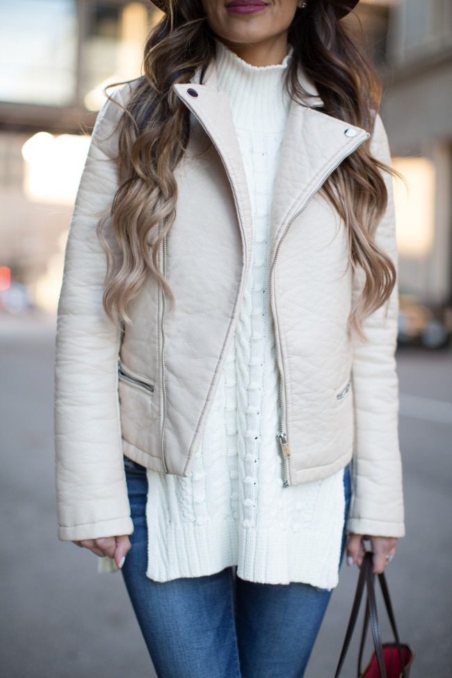 Cableknit sweater