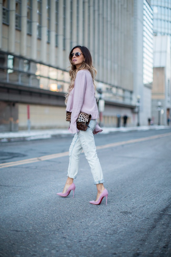 pink christian louboutin heels