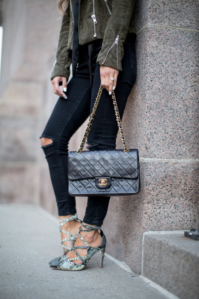 snakeskin heels