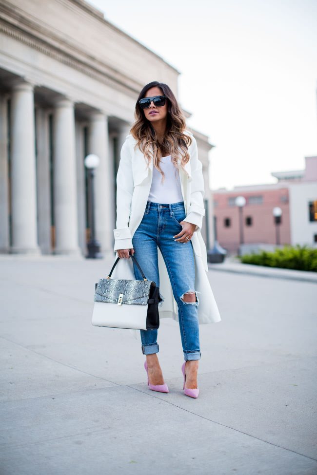 fashion blogger mia mia mine wearing nasty gal black sunglasses and pink christian louboutin so kate heels
