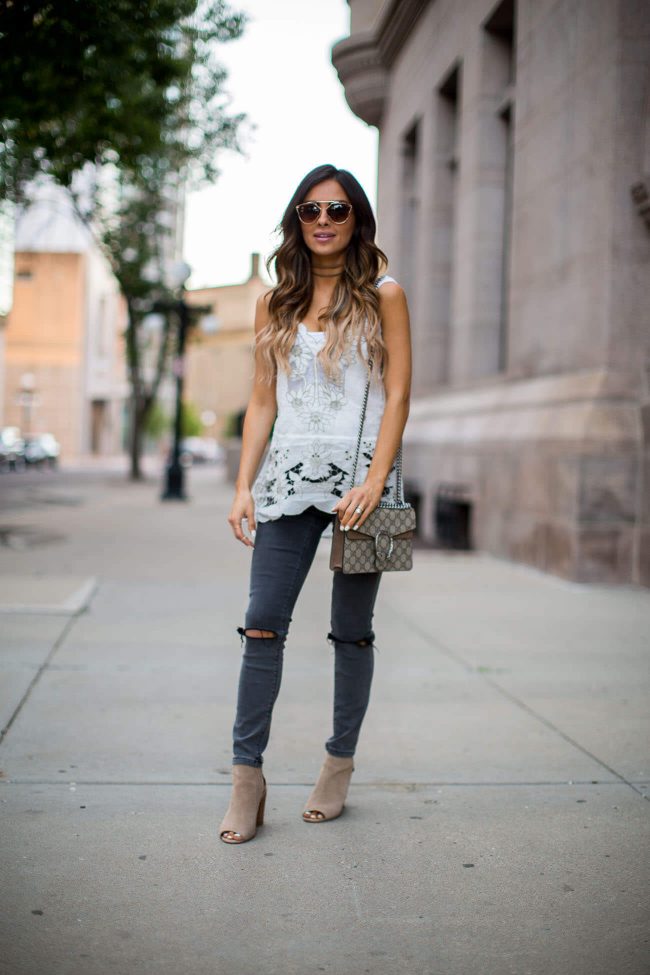 mia mia mine in a lace top by free people