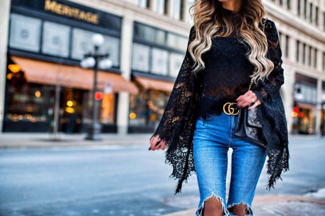 fashion blogger mia mia mine wearing a minkpink lace top from shopbop