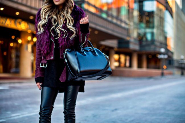 fashion blogger mia mia mine carrying a givenchy antigona bag from nordstrom