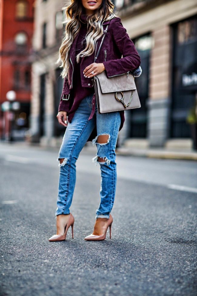 fashion blogger mia mia mine wearing lovers + friends ripped jeans from revolve