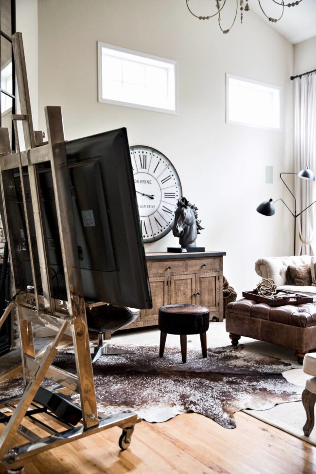 mia mia mine restoration hardware tv easel