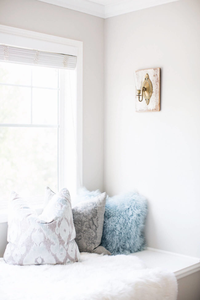 fashion blogger maria vizuete of mia mia mine master bedroom featuring z gallerie pillows