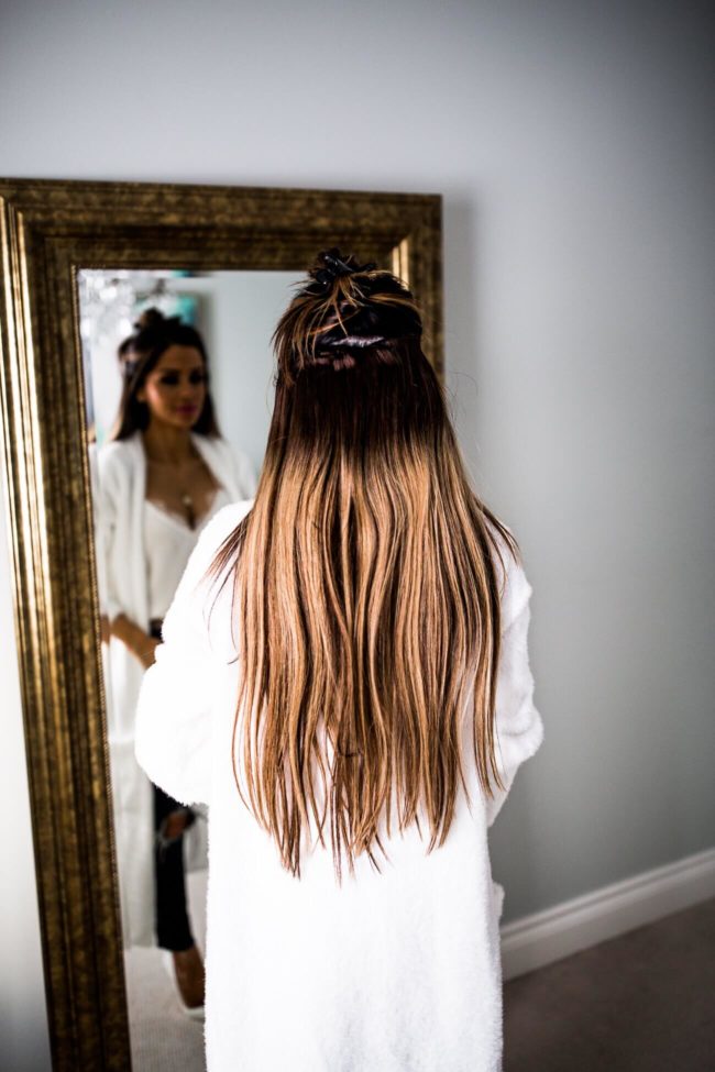 mia mia mine wearing beauty works hair extensions
