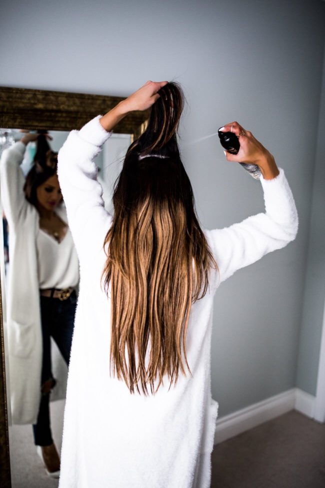 mia mia mine wearing beauty works hair extensions