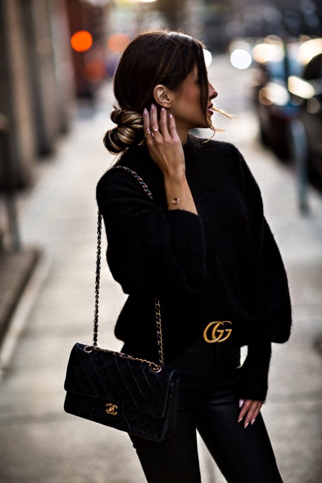 mia mia mine wearing a chanel bag