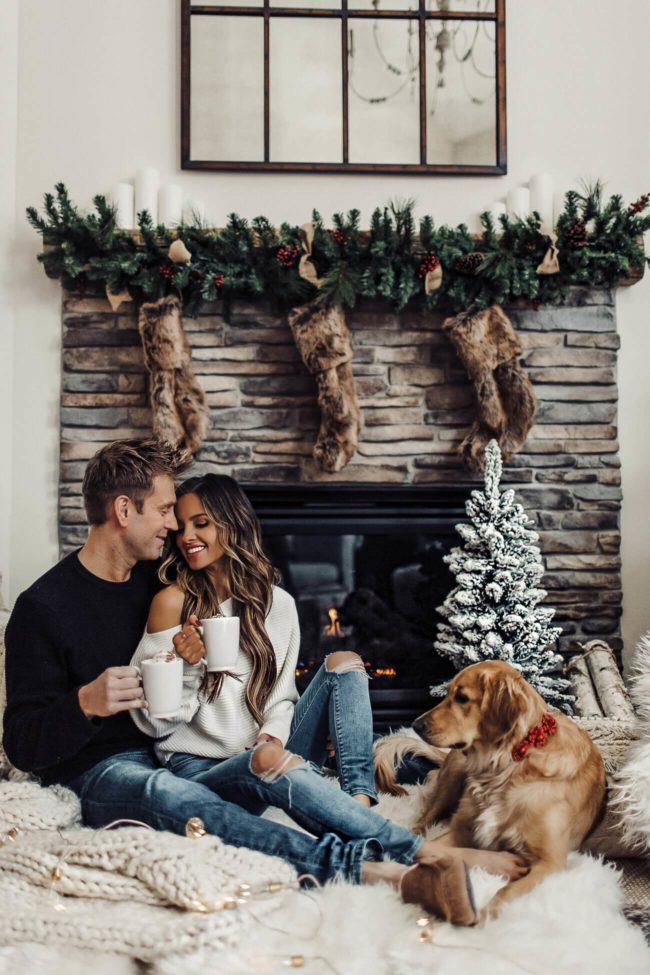 mia mia mine with golden retriever luna and husband phil