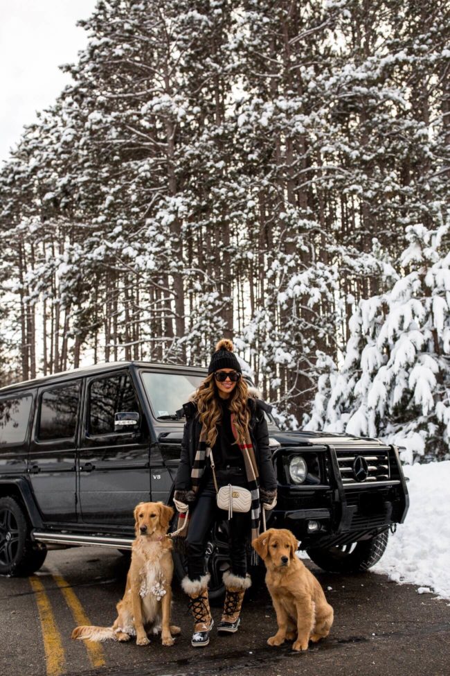 fashion blogger mia mia mine wearing a winter outfit 