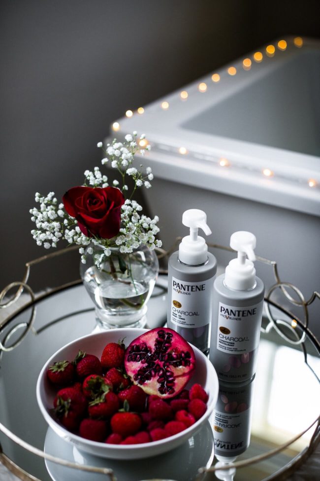 mia mia mine using pantene charcoal collection 