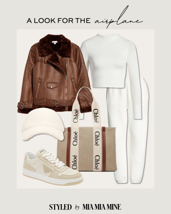 fashion blogger travel outfit in the winter