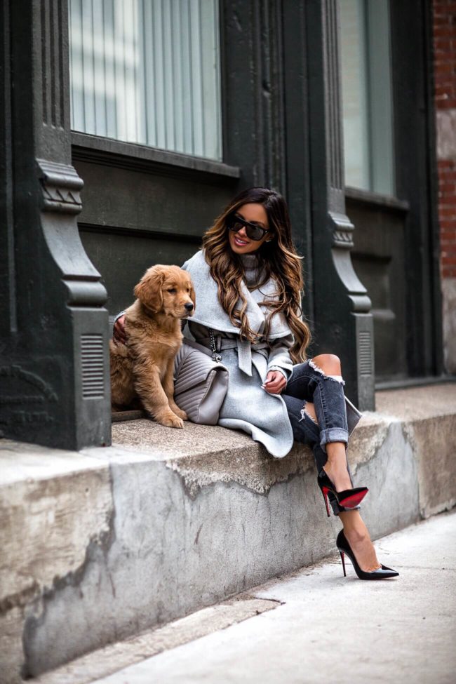 fashion blogger mia mia mine wearing a mango coat for black friday sales 2018