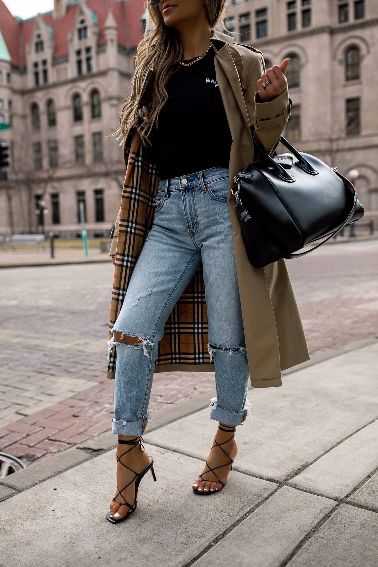 fashion blogger mia mia mine wearing lace up sandals for spring 2020 from nordstrom