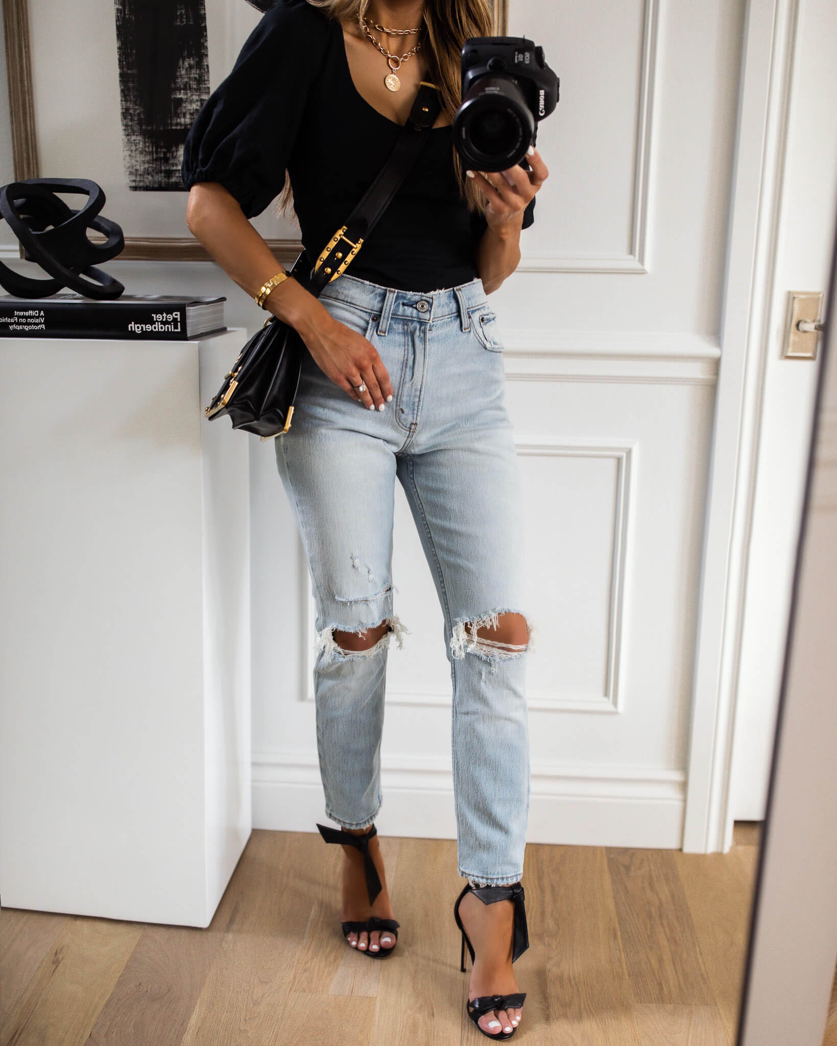 fashion blogger mia mia mine wearing abercrombie denim on sale for ltk day