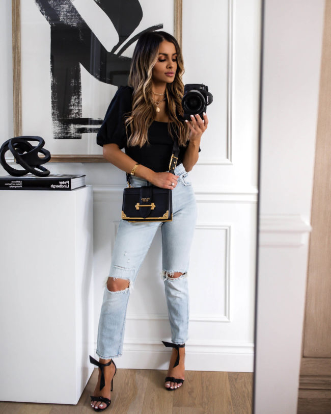 fashion blogger mia mia mine wearing an outfit on sale for ltk day 2020