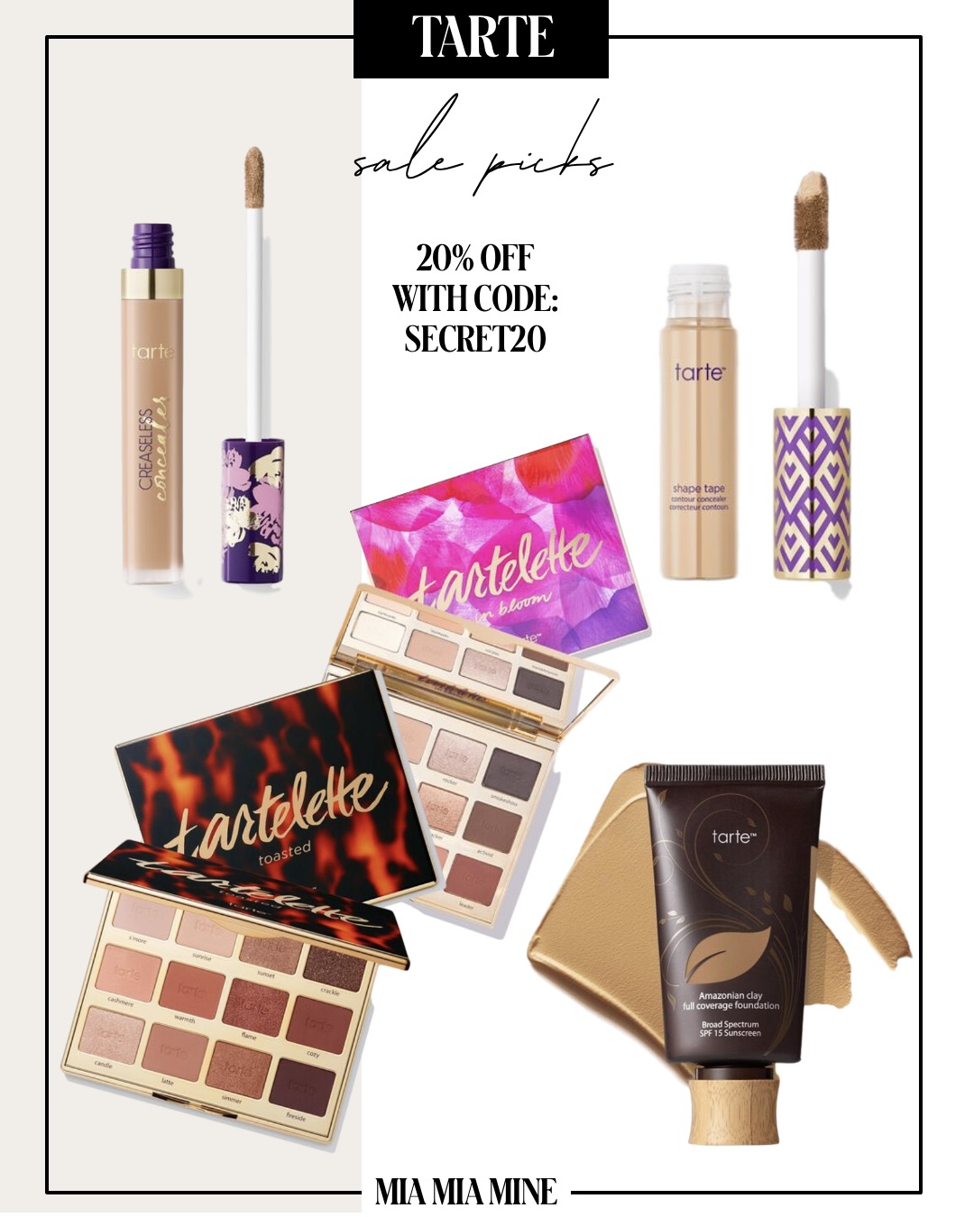 tarte sale picks for LTK day 2020