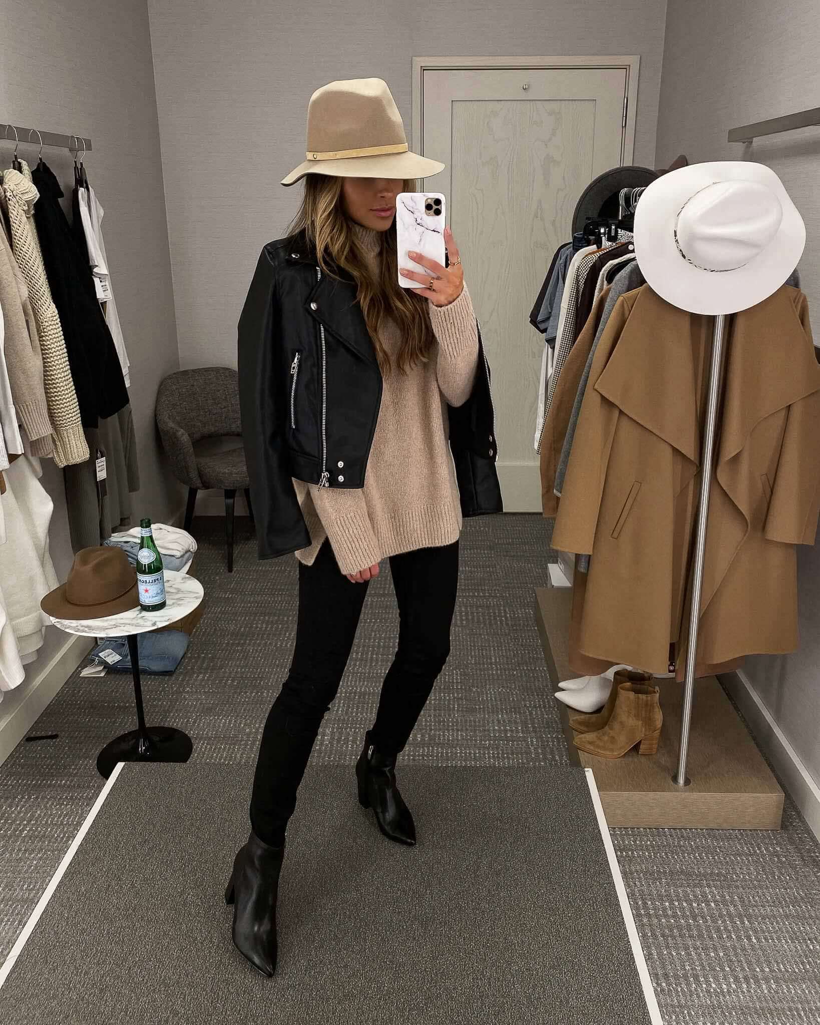 fashion blogger wearing a fall outfit from the nordstrom anniversary sale 
