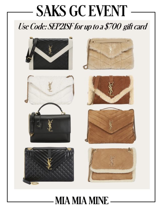 Saint Laurent YSL handbags on sale at Saks