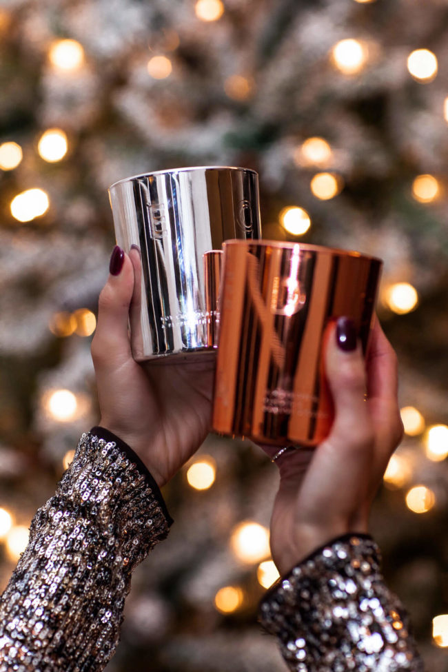 holiday candles from beauty pie