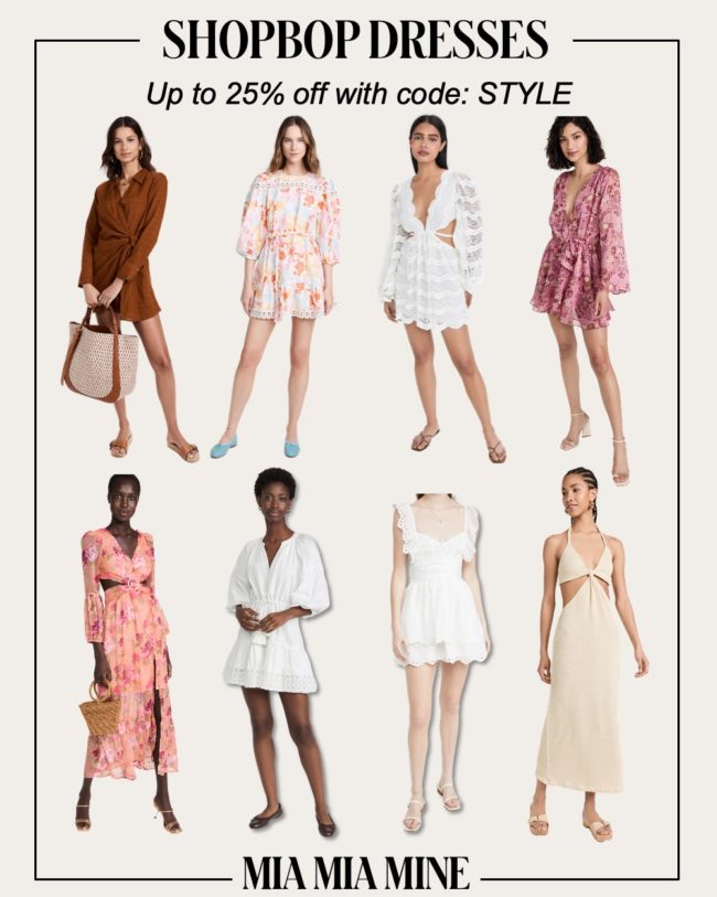 shopbop spring 2022 dresses