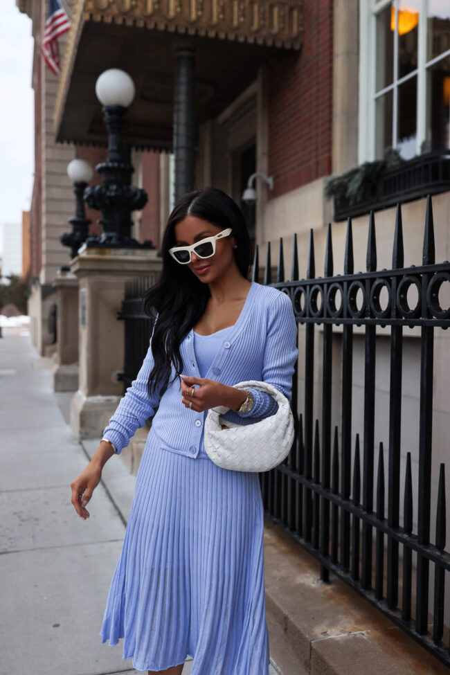 petite fashion blogger wearing an easter outfit from walmart