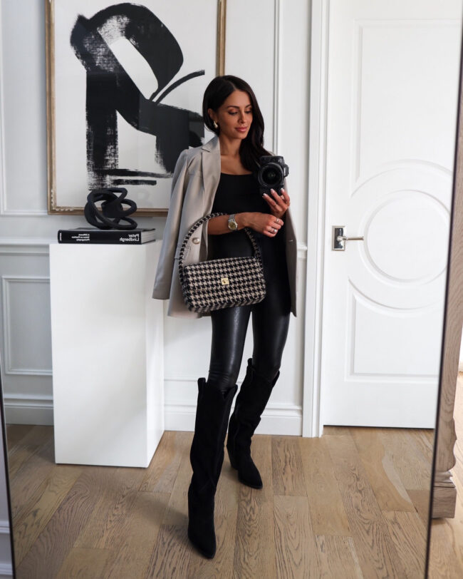 mia mia mine wearing slouchy cowboy boots from nordstrom