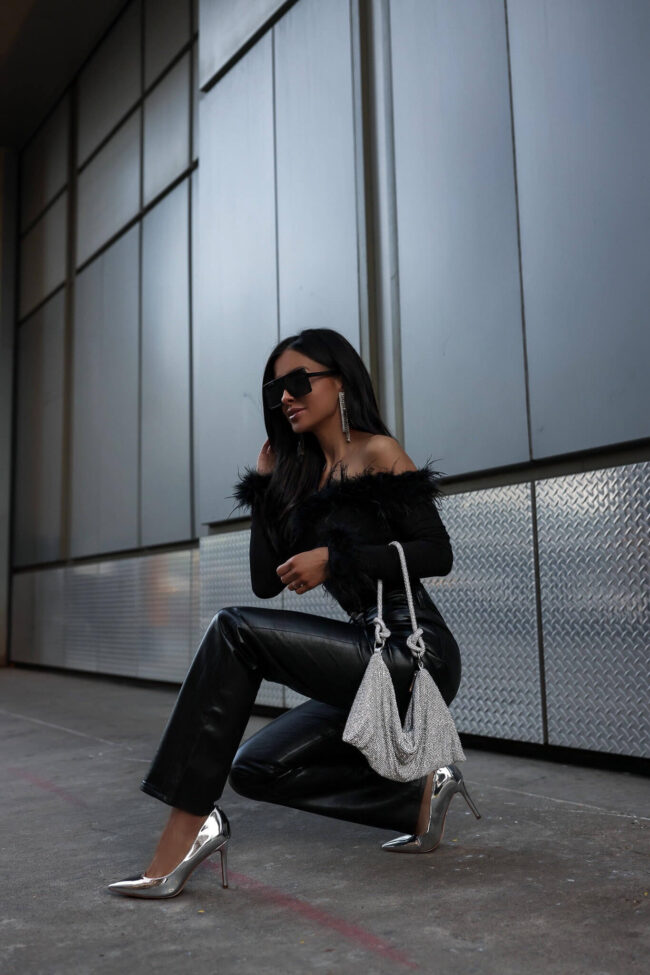 fashion blogger mia mia mine wearing silver metallic sam edelman heels from nordstrom