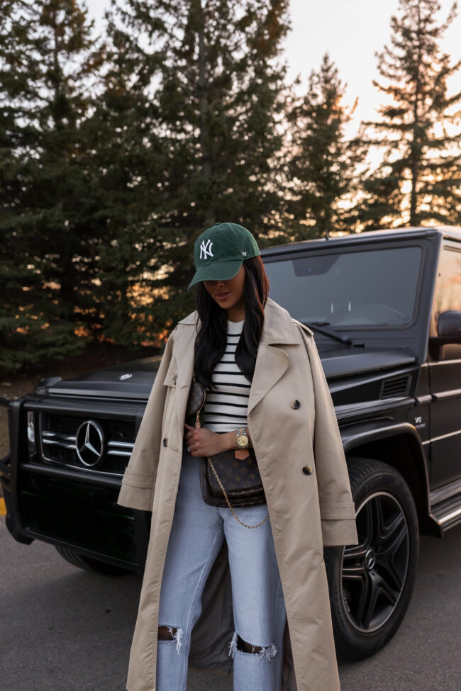 fashion blogger mia mia mine wearing a spring outfit from abercrombie