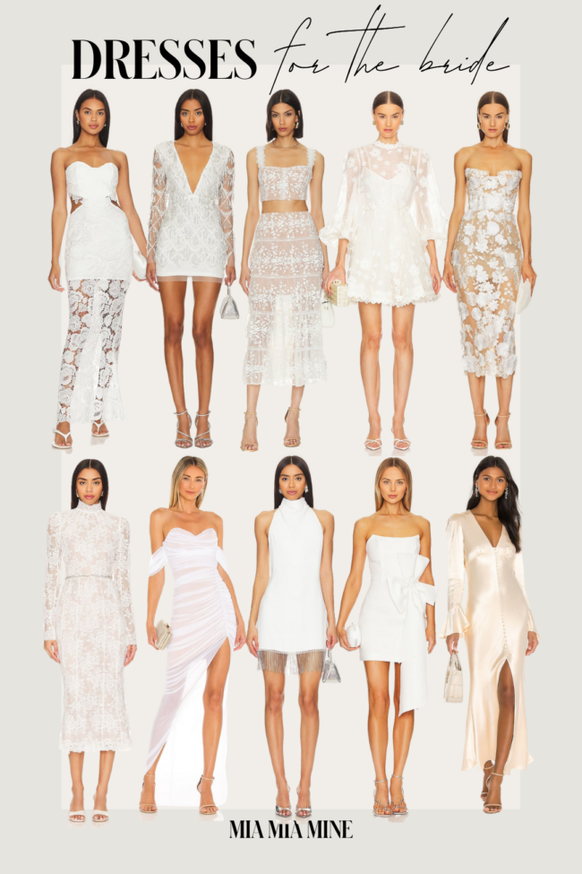 white dresses for the bride-to-be