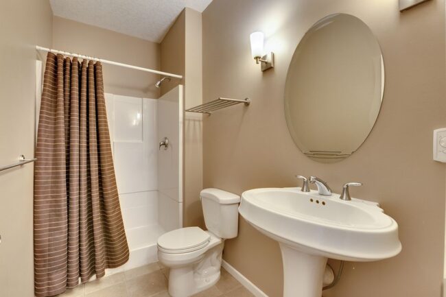 home blogger small bathroom makeover transformation