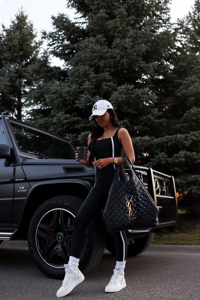 mia mia mine wearing chanel white sneakers for spring