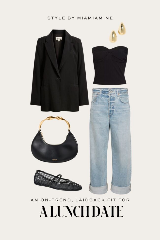baggy jeans outfit for spring