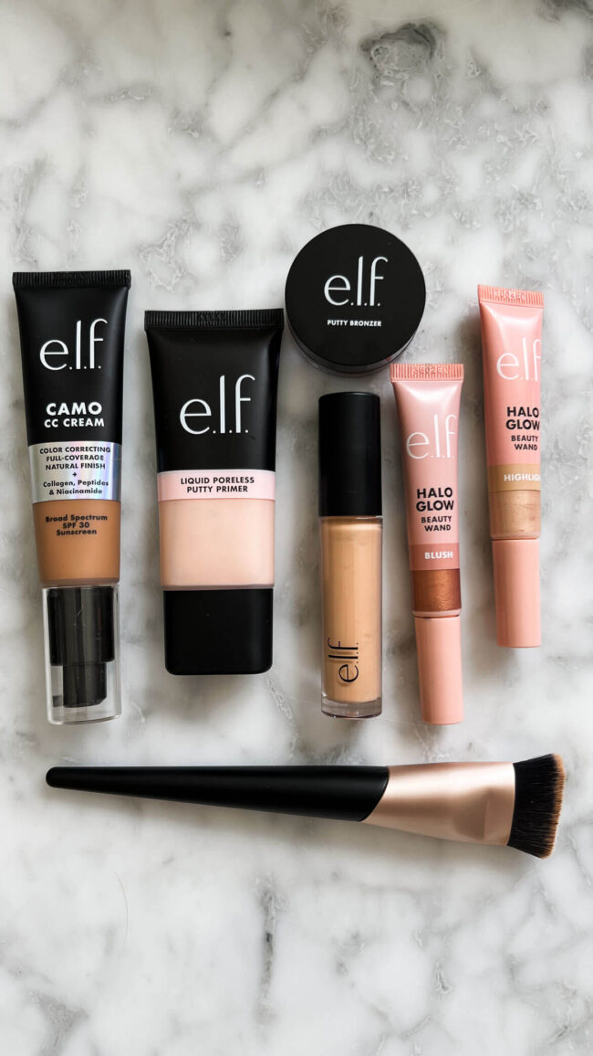mia mia mine drugstore makeup routine face makeup
