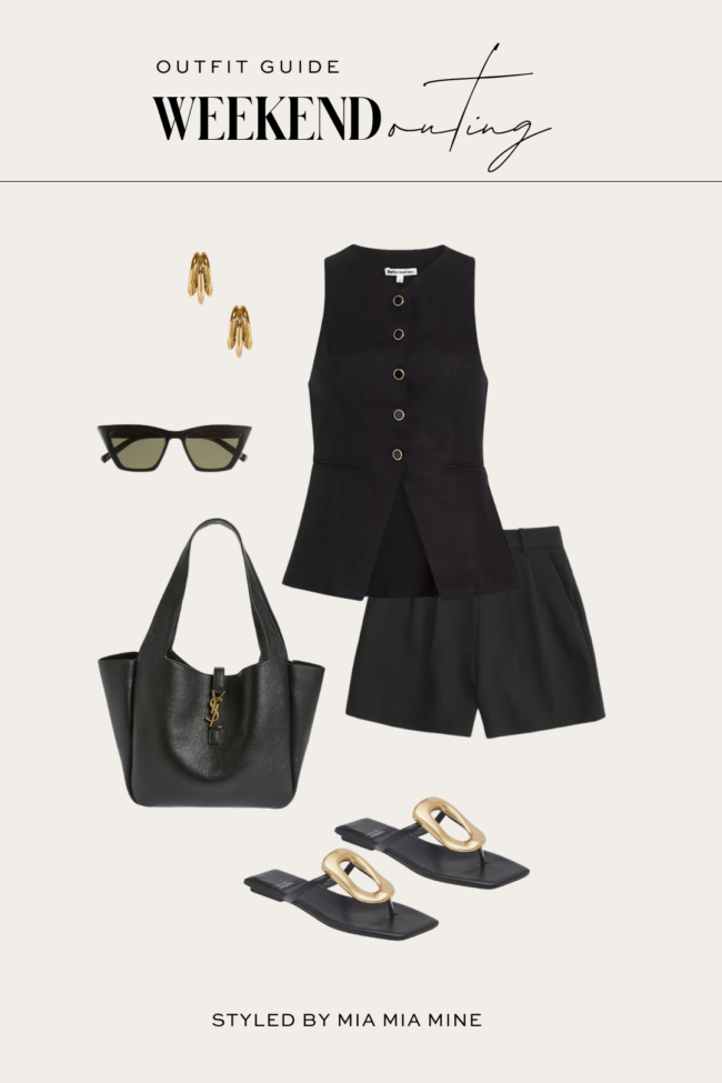 fashion blogger tailored vest outfit
