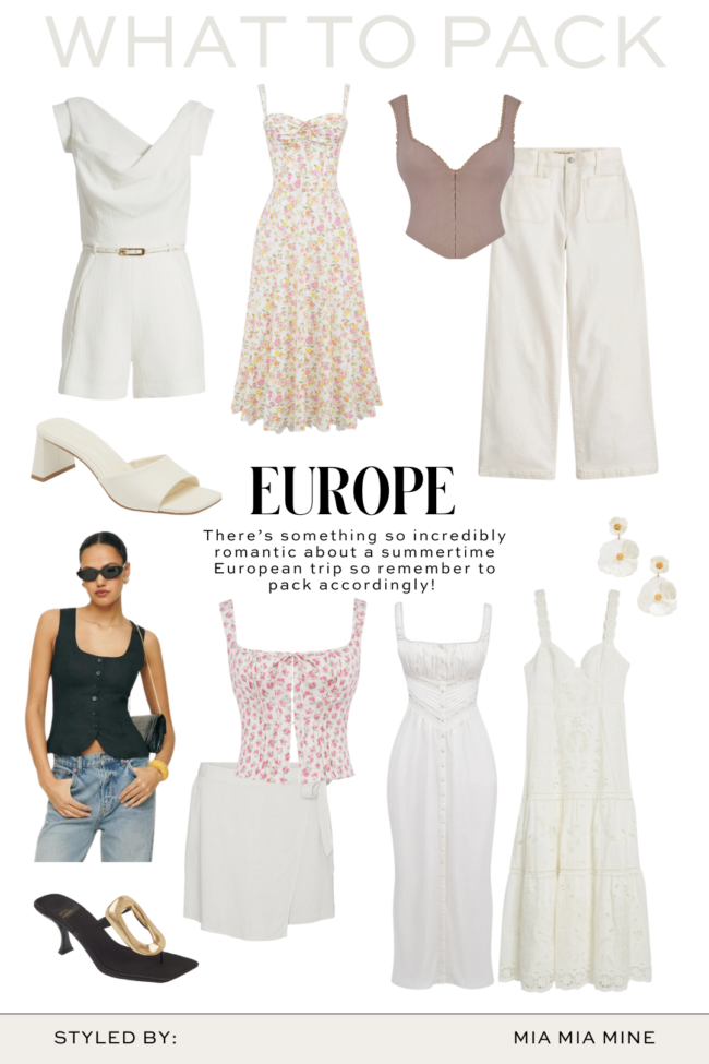 What to pack for Europe