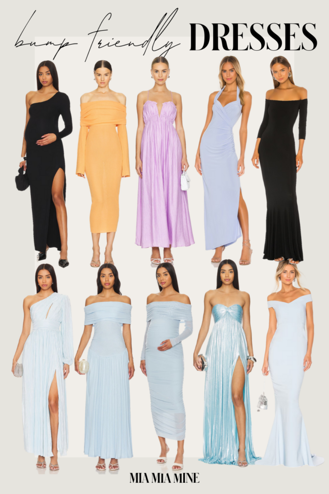 bump-friendly wedding guest dresses