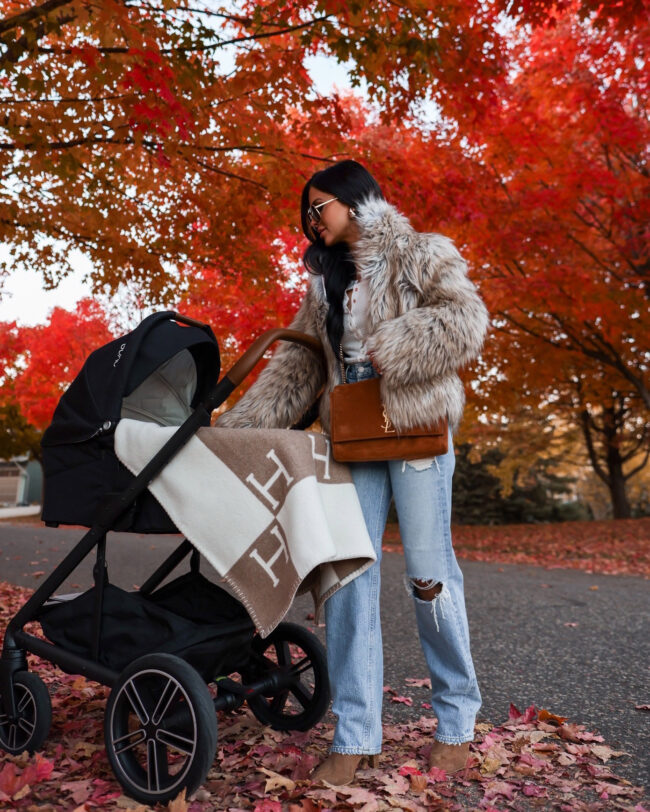 mia mia mine using the nuna stroller