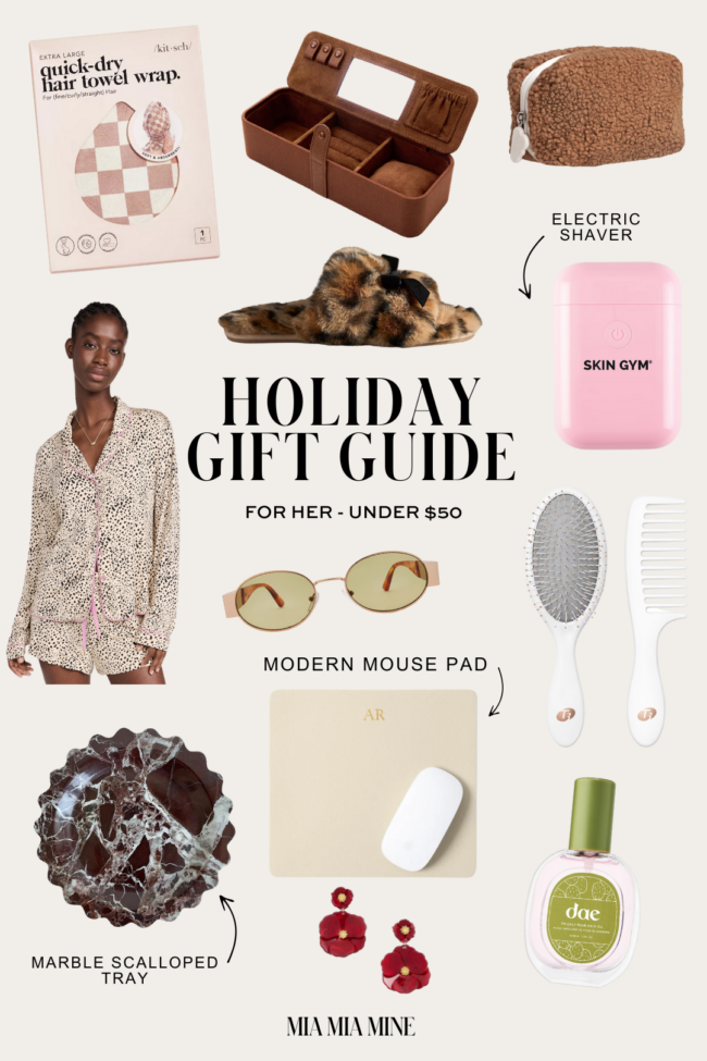 holiday gifts for her under $50