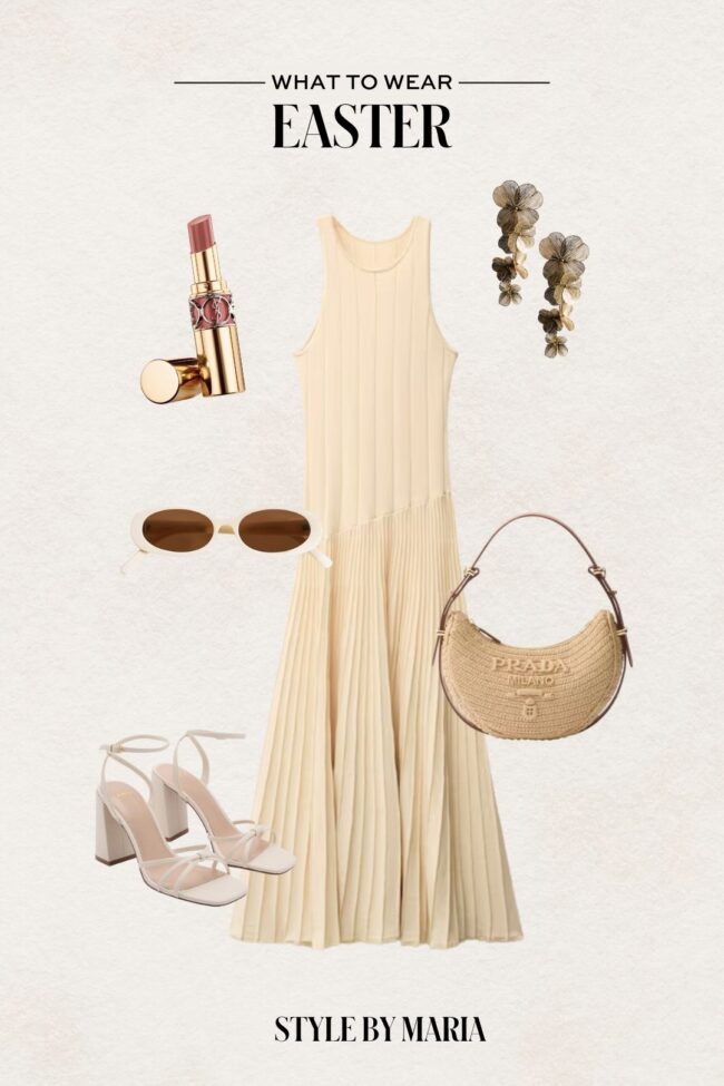 butter yellow easter dress