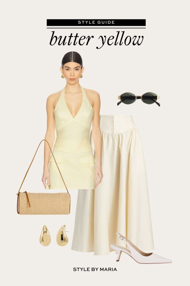chic butter yellow outfit