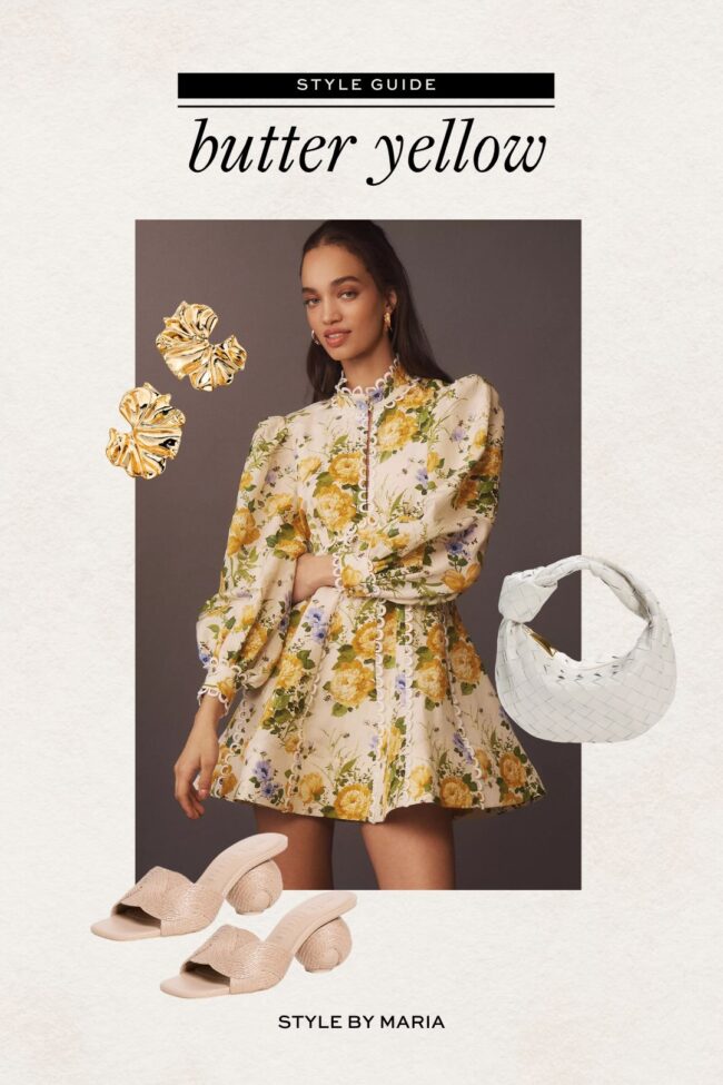 anthropologie yellow dress