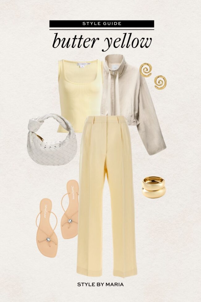butter yellow trousers