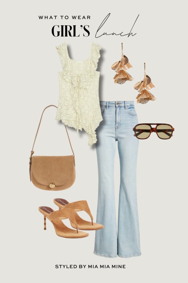 flared jeans outfit