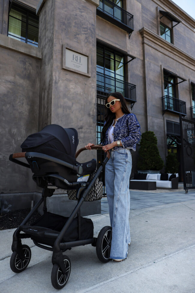 mia mia mine wearing zara wide leg jeans