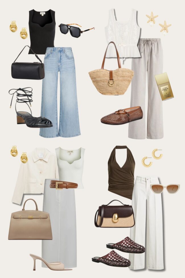styled outfit with summer basics